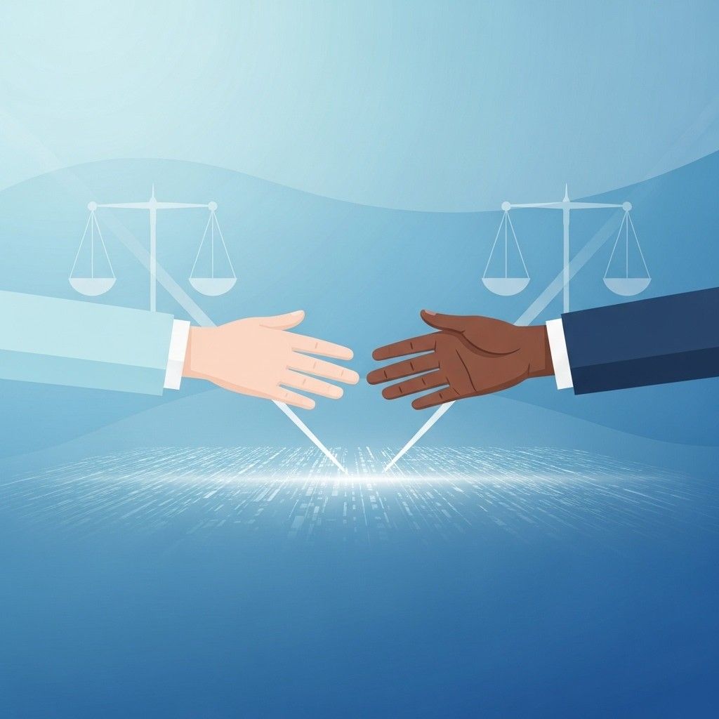 An abstract image representing fairness and balance.
